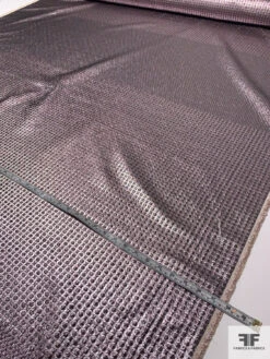 Geometric Lamé Brocade Panel - Metallic Dusty Mauve 17 Geometric Lamé Brocade Panel - Metallic Dusty Mauve -Fabrics And Fabrics Store LMS5144 7