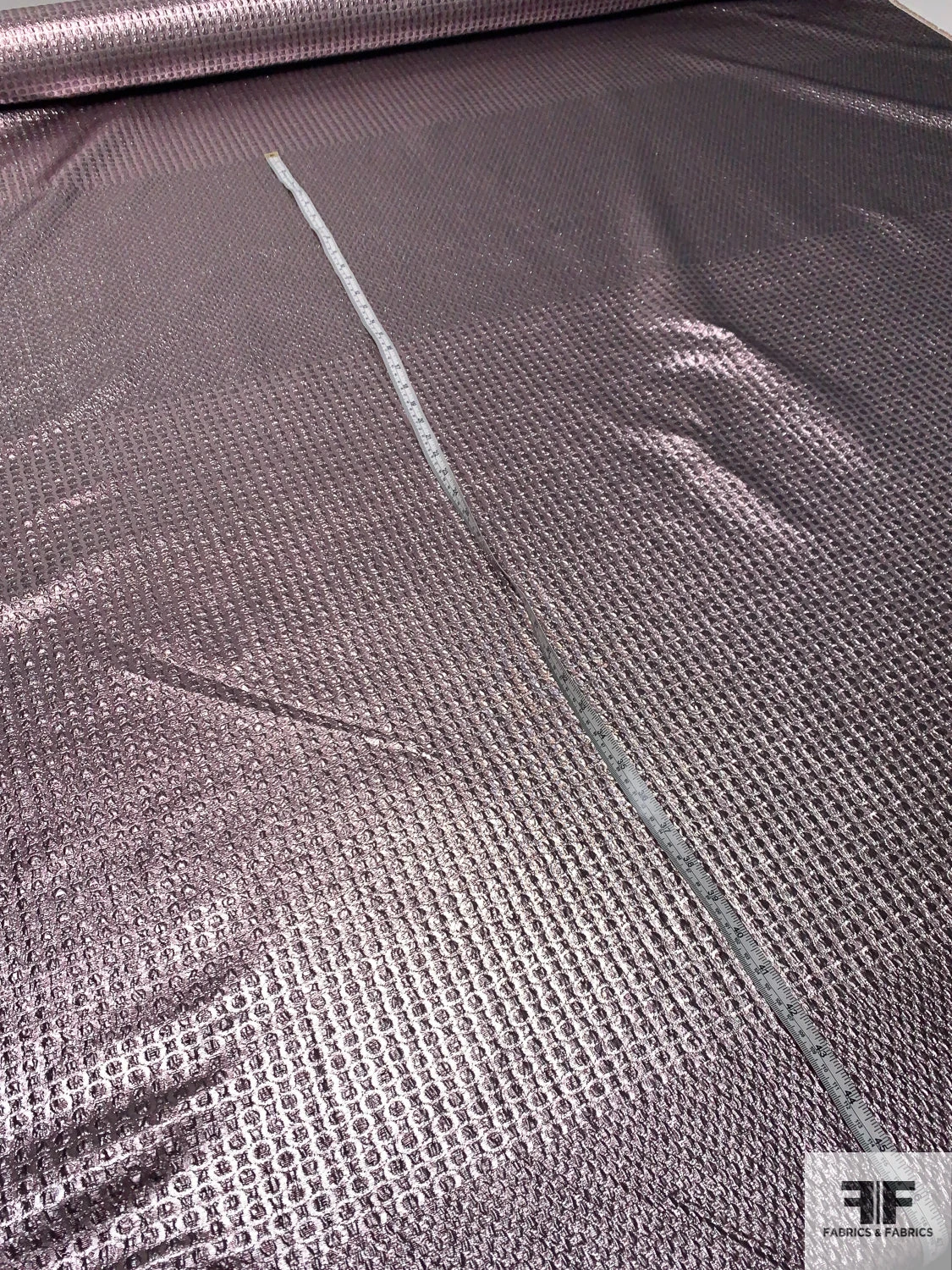 Geometric Lamé Brocade Panel - Metallic Dusty Mauve 10 Geometric Lamé Brocade Panel - Metallic Dusty Mauve - Image 8