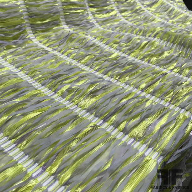 French Loose Strands Woven Novelty With Metallic - Yellow / Lilac-Grey / Lilac 5 French Loose Strands Woven Novelty With Metallic - Yellow / Lilac-Grey / Lilac - Image 3