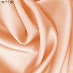 Satin Faced Organza - Nude Orange
