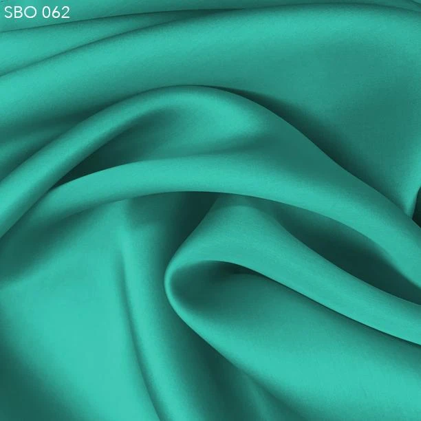 Satin Faced Organza - Aquarium Green 3 Satin Faced Organza - Aquarium Green