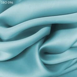 Satin Faced Organza - Seafoam Blue