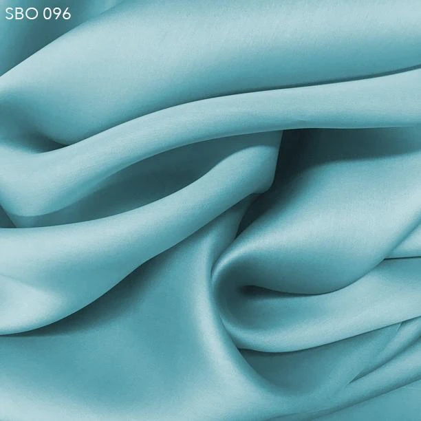 Satin Faced Organza - Seafoam Blue 3 Satin Faced Organza - Seafoam Blue