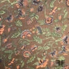 Floral Paisley Printed Crinkled Silk Chiffon - Brown/Orange/Green -Fabrics And Fabrics Store SPCHI 1125 CHIFFON1