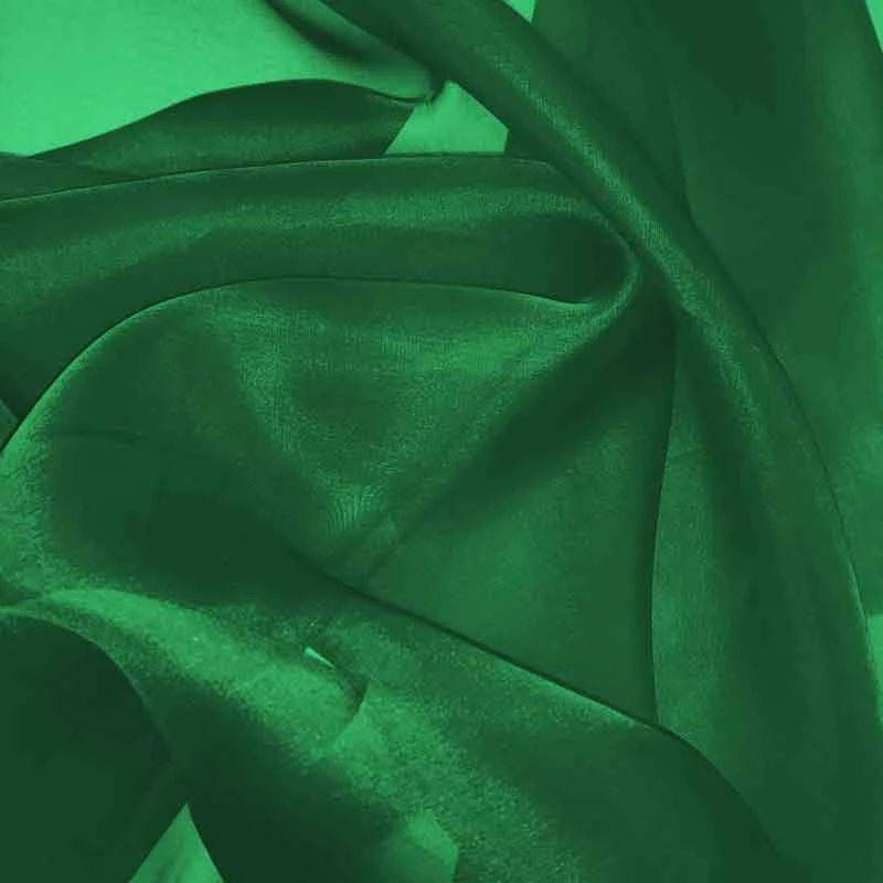 Silk Organza - Pine Green 3 Silk Organza - Pine Green
