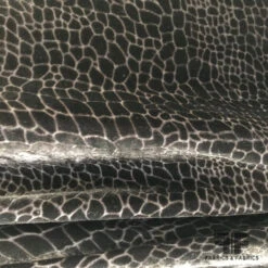 Reptile Burnout Velvet - Chocolate Brown