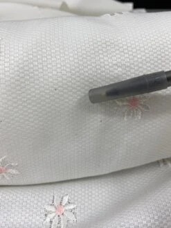 Floral Embroidered Cotton Pique - White/Pink 14 Floral Embroidered Cotton Pique - White/Pink -Fabrics And Fabrics Store WhatsAppImage2023 04 28at11.51.57AM