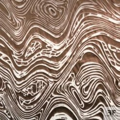 Ripple Chiffon Burnout - Brown