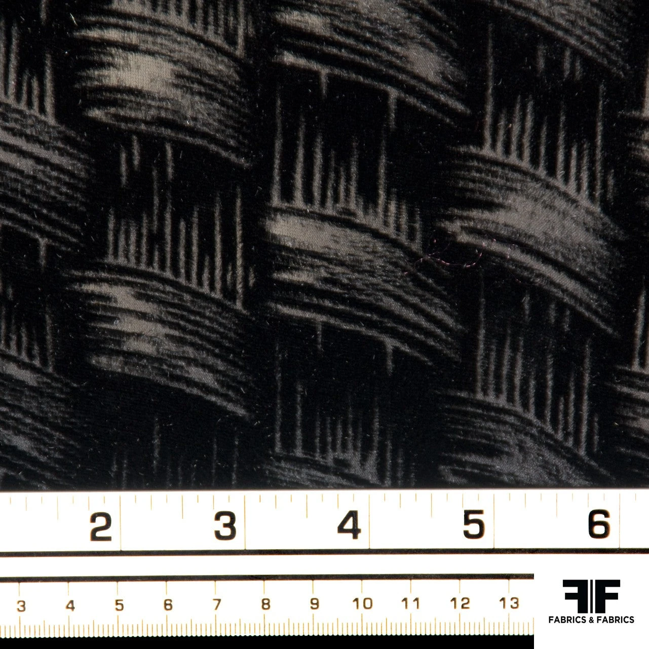 Abstract Burnout Velvet - Black 5 Abstract Burnout Velvet - Black - Image 3