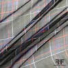 Windowpane Plaid Printed Silk Chiffon - Black/Blue/Red 2 Windowpane Plaid Printed Silk Chiffon - Black/Blue/Red -Fabrics And Fabrics Store spchi 1140 chiffon